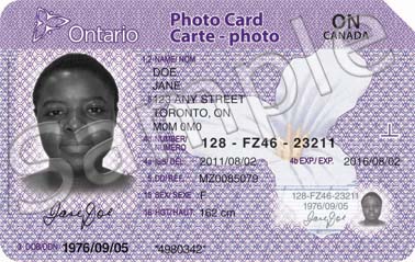 document number on drivers license ontario